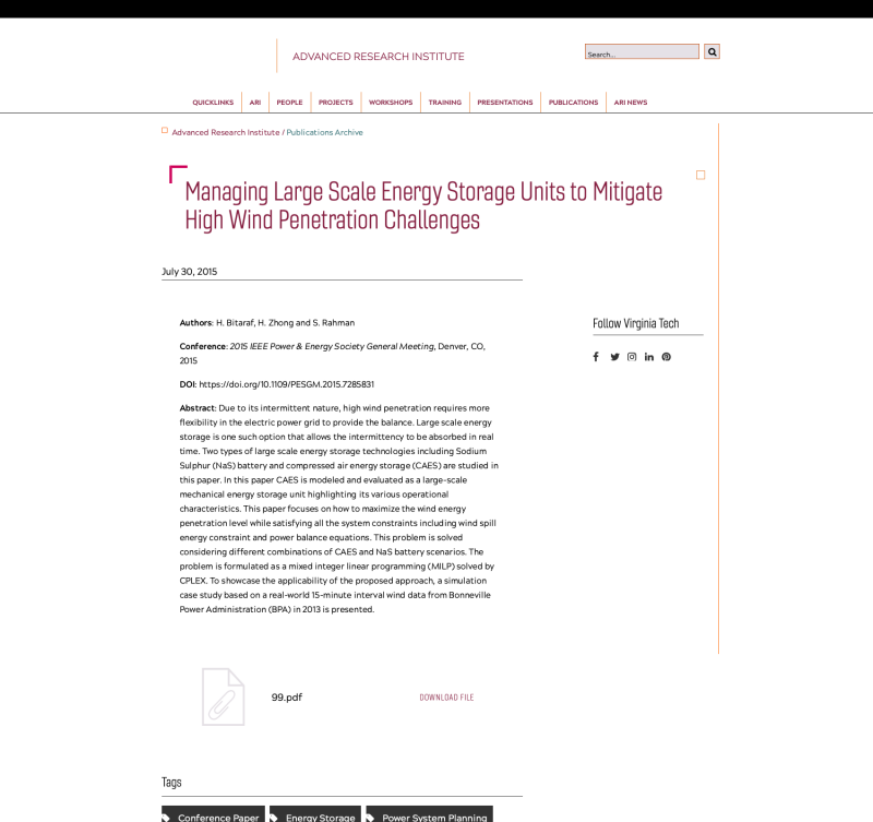 Managing Large Scale Energy Storage Units to Mitigate High Wind Penetration Challenges