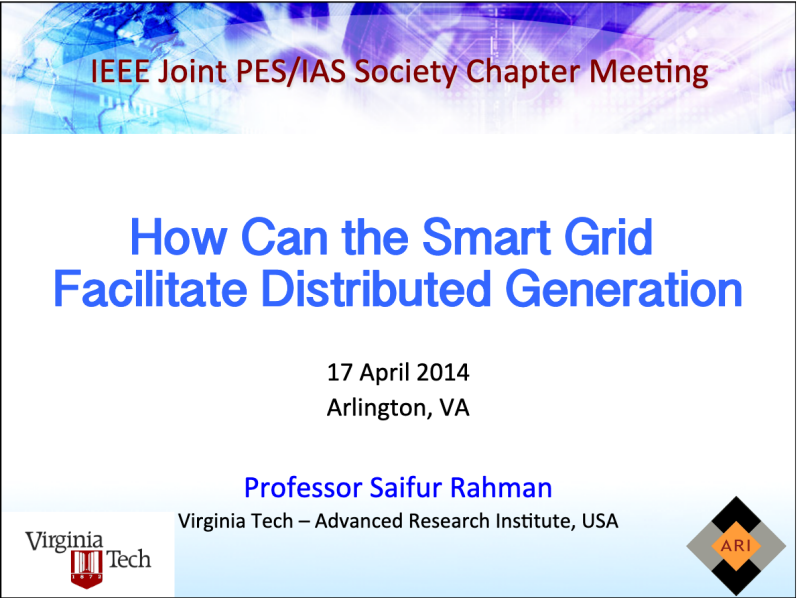 How Can the Smart Grid Facilitate Distributed Generation