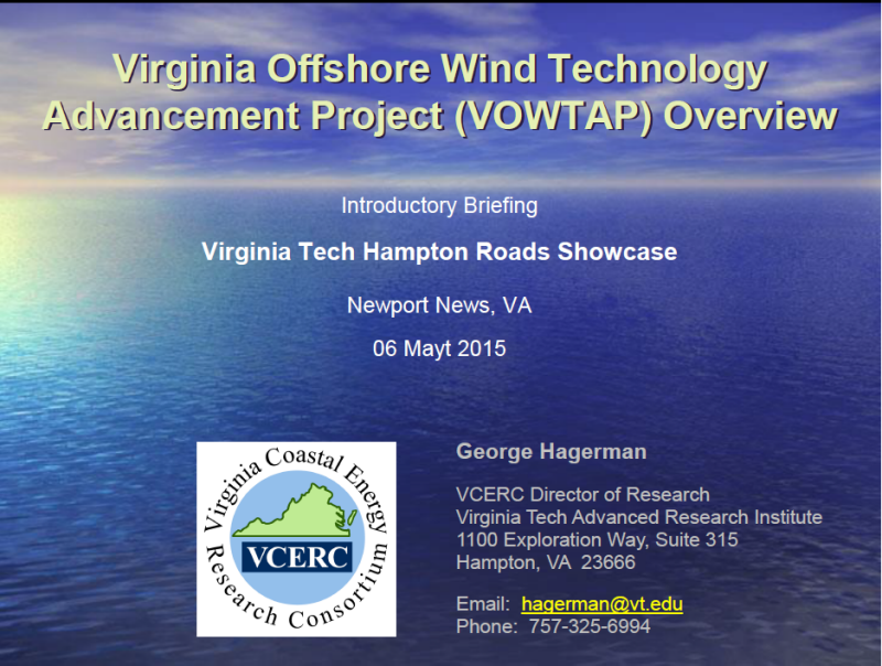 VOWTAP: Virginia Tech Hampton Roads Showcase